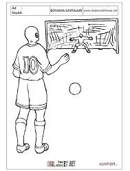Futbol boyama sayfaları